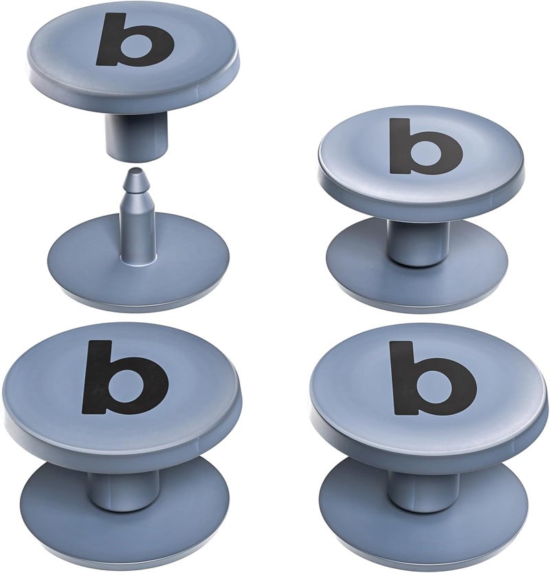 Bag Beans 4-Pack Replacement Buttons with B for Bogg Bag Handle Strap. Compatible with Bogg Bag Beach Tote Handles. Fix Your Bogg Bag Handle Quickly and Easily with Replacement Rivets - Image 1